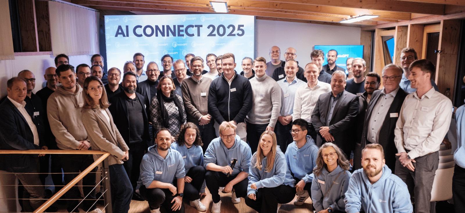 Gruppenfoto der Teilnehmer von AI Connect 2025